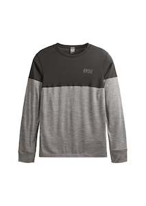 Picture Eaton Merino Men's Top - Grey Melange-Black