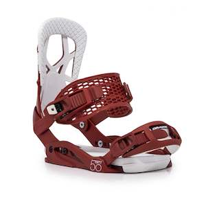 Snowboards: Drake Fifty Bindings - Red