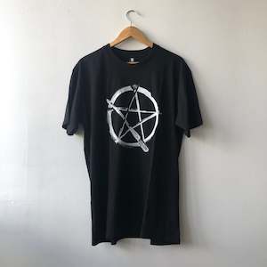 Paintagram - Women’s black tee w white print