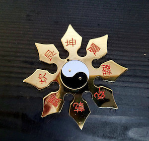 Ying Yang Gold Throwing Star