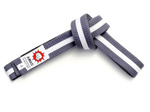 BJJ Grey Belt with White Stripe