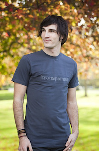 ‘Transparent’ Mens Grey T-Shirt – Ambassador