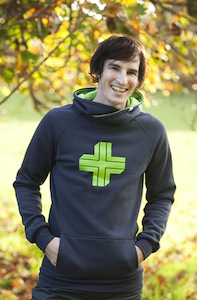 ‘Add To Faith’ Mens Navy/Green Hoodie – Ambassador