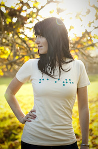 ‘Faith Braille’ Womens Cream Tee – Ambassador