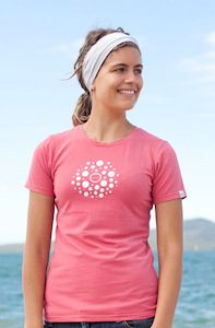 ‘Finding Peace’ Womens Coral Pink Tee