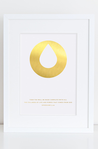 ‘Made Complete’ Gold Foil Print – Ambassador