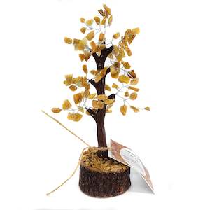 Ornaments Decor: Golden Quartz Chip Crystal Tree