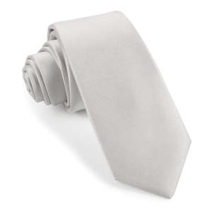 Other: Silver Skinny Neck Tie