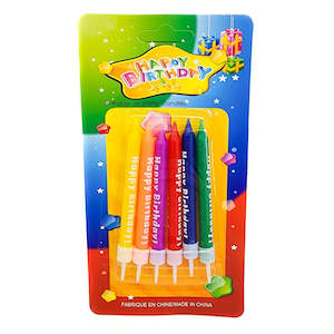 Other: 6pcs Colorful Rainbow Birthday Candles