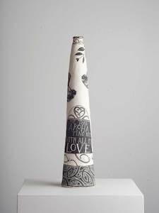 ceramic: Tall Vessel - With All My Love