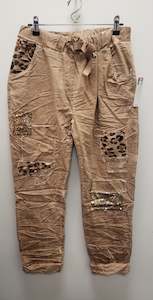 MARTA Leopard accent pants