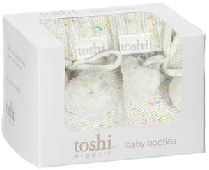 Toshi: Toshi Organic Booties Marley - Snowflake