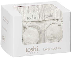 Toshi: Toshi Organic Booties Marley - Pebble