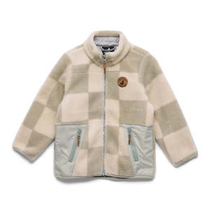 Girls Jackets Vests: Crywolf Yeti Jacket - Moss Checkered