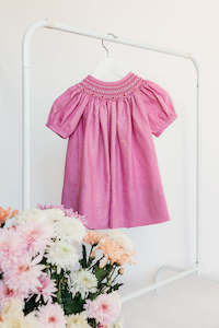 Baby Girl Dresses: Blue Goose Rose Dress