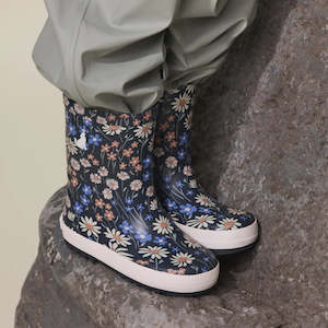 Boots: Crywolf Rain Boots - Winter Floral