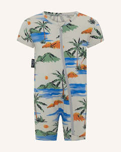 Tiny Tribe - Island Getaway Zip Romper