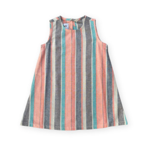 Grown - Summer Stripe Shift Cotton Dress