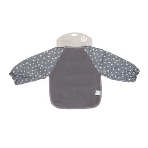 Accesories: Baby First Long Sleeve Bib - Grey