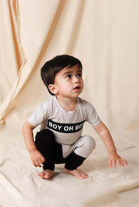 Baby Bottoms: Tiny Tribe Boy Oh Boy Segment Legging