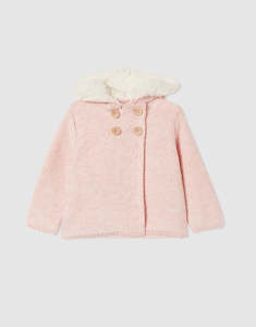 Milky Baby Fleck Knit Jacket - Pink - Size 0