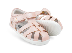 Girls Footwear: Bobux Step Up Tropicana II Seashell Shimmer