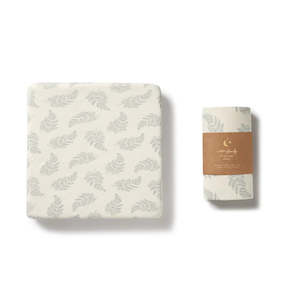 Wilson & Frenchy Organic Pointelle Cot Sheet - Forever Ferns