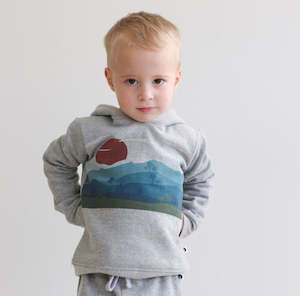 Burrow Be: Burrow & Be Grey Melange Mountain Hoodie