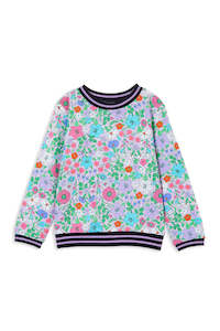 Girls Hoodie: Milky - Viola sweat