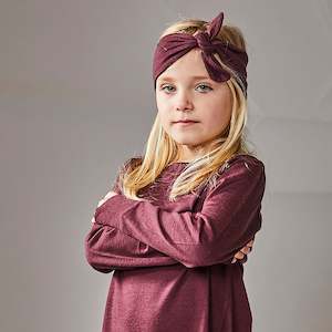 Little Flock of Horrors Darcy Headband Mulberry