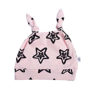 Baby Girl Sale: Hoot Kid Stars and Smiles Beanie Pink