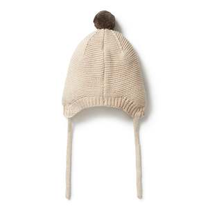 Last Of The Best: Wilson & Frenchy Knitted Cable Bonnet - Oatmeal