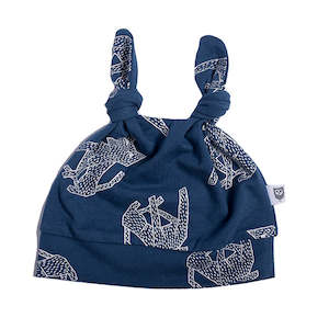 Clearance: *Last One* Hoot Kid Sit Boo Beanie Navy - OS