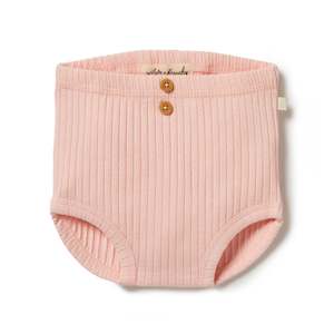 Essentials: Wilson & Frenchy Organic Rib Nappy Pant - Blush