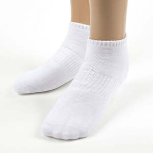 Mens Bamboo Ankle Socks - White