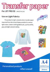 Gadgets: Light Heat Transfer Paper -20 x Jet-Pro® Soft stitch