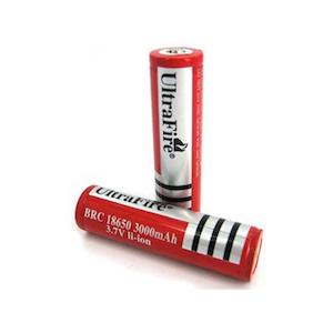 Ultrafire 2 X 18650 Rechargeable Lithium Battery 3000mAh