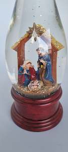 Light up Nativity Glass