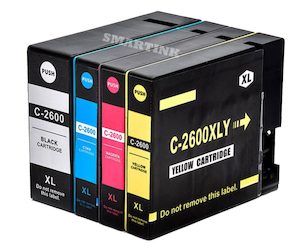 Cartridge Canon: Canon PGI 2600 XL PGI2600XL BK+C+M+Y Compatible Ink Cartridges Premium A+ X 4