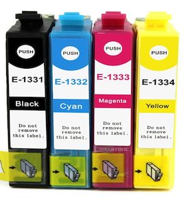 Cartridge Epson: EPSON 133 T133 Compatible Ink Cartridges Full set