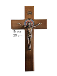 St Benedict Wood Crucifixes -(20) cm