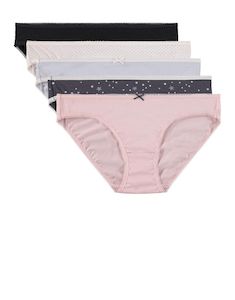 Woolworths: Print Cotton Bikinis 5 Pack