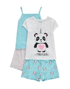 Pandacorn Print Pyjamas 2 Pack