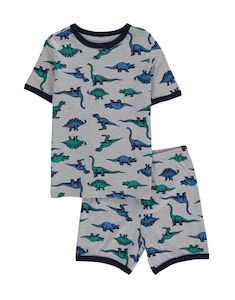 Two Tone Dino Print Pyjamas