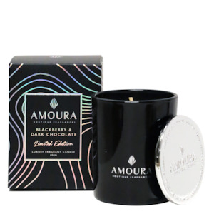 Amoura Luxury Candle - Blackberry & Dark Chocolate 100g