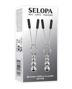 Selopa Beaded Nipple Clamps Silver