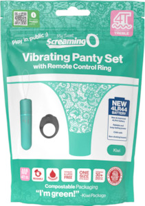 Screamimg O Vibrating Panty Set Kiwi