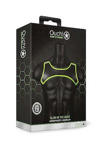 Ouch Glow in Dark Neoprene Harness S/M