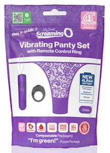 Screaming O Vibrating Panty Set Purple