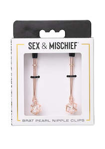 S&m Brat Pearl Nipple Jewellery